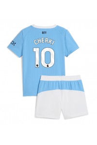 Fotbalové Dres Manchester City Rayan Cherki #10 Dětské Domácí Oblečení 2025-26 Krátký Rukáv (+ trenýrky)